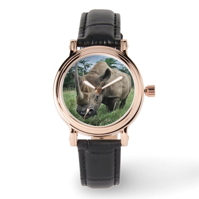 Montre Rhinoceros noirs | Kenya (Recto)