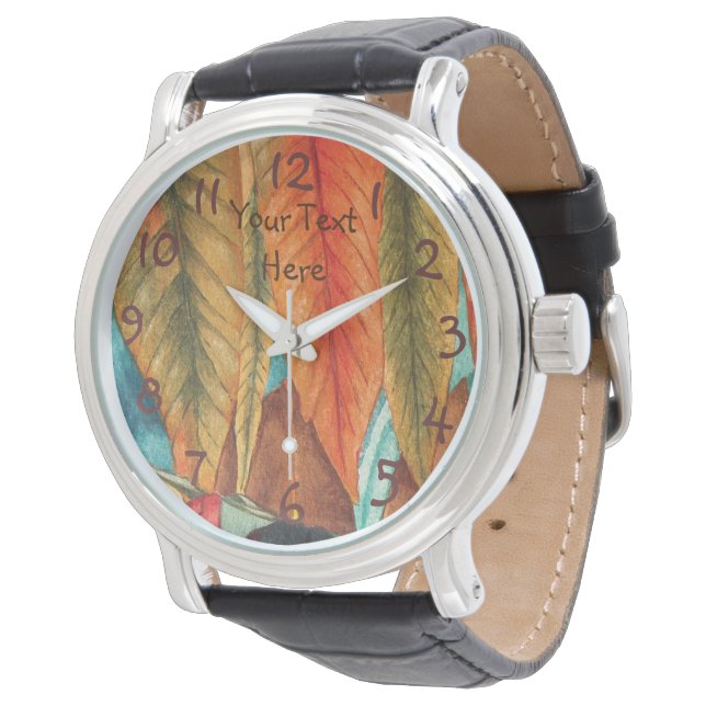 Montre rhus arbre automne couleurs feuilles design contem (Incliné)