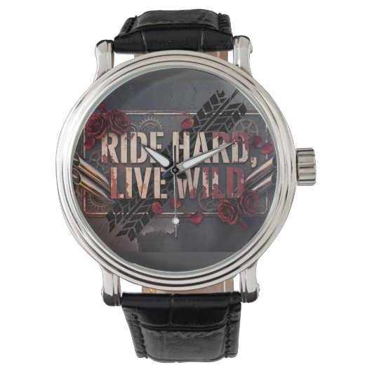 Montre ride hard live wild (devant)