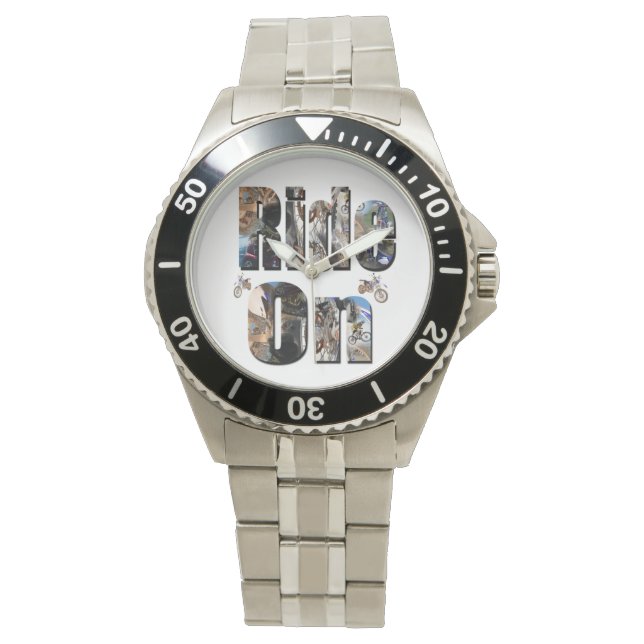 Montre Ride On, Moto Photo Logo, Mans (devant)