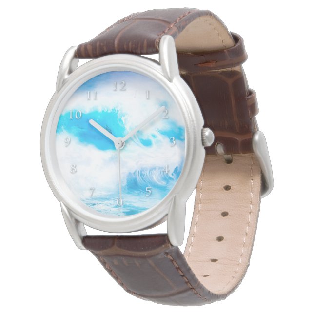 MONTRE RIDERS DE VAGUES BLEUS OCEAN DOLPHIN (Incliné)