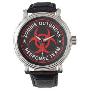 Montre Risque de marche d'équipe de réponse de zombi bi