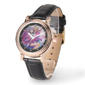 MONTRE ROBE ROSE MUSICALE (Angle)