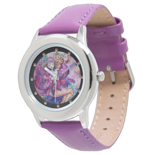 MONTRE ROBE ROSE MUSICALE (Incliné)