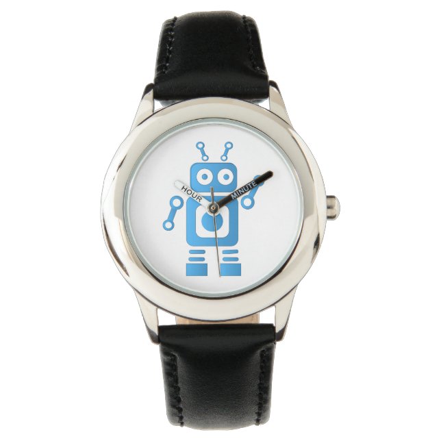 Montre Robot rétro bleu (devant)