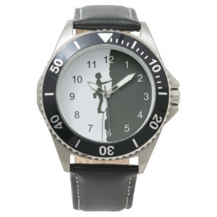 Montre Roche, Silhouette de grimpeur d'escalade de montag