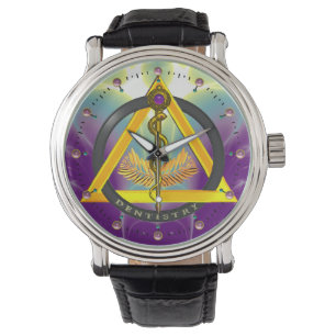 Montre RODE DU SYMBOLE DENTISTE ASCLEPIUS, Violet