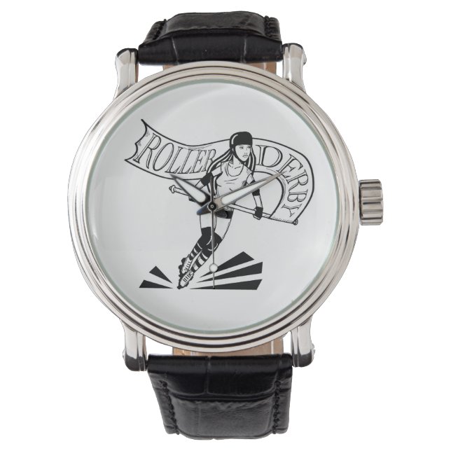 Montre Roller Derby Banner Girl Watch (devant)