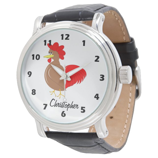 Montre Rooster Design Personalised (Incliné)