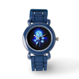 Montre Rose bleu brûlant