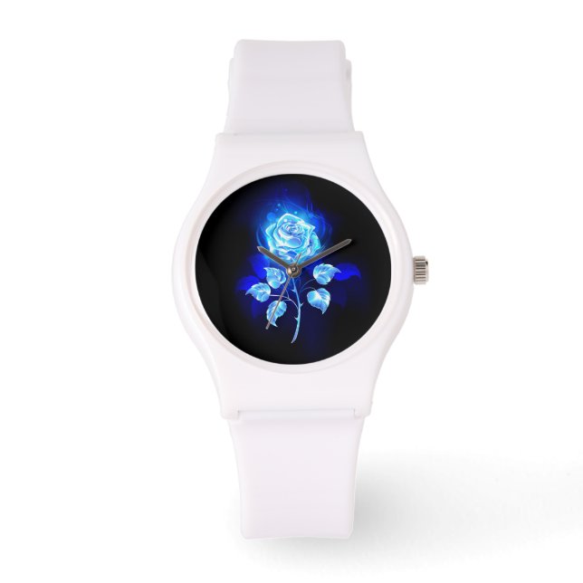 Montre Rose bleu brûlant (Recto)