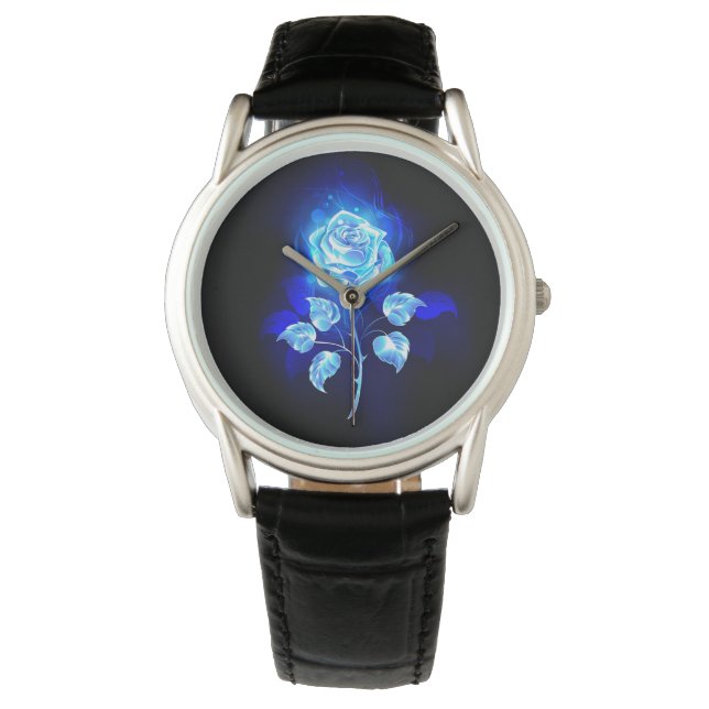 Montre Rose bleu brûlant (devant)