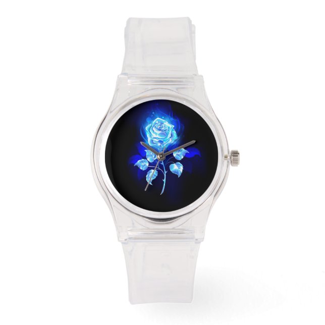 Montre Rose bleu brûlant (Recto)