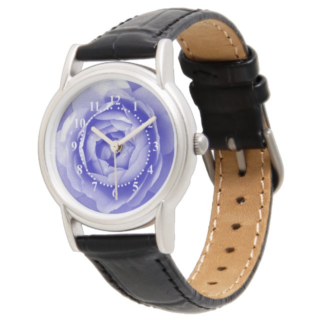Montre Rose bleue (Incliné)