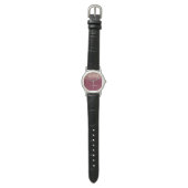 Montre Rose Bourgogne Gold Blush Pink Parties scintillant (Plat)