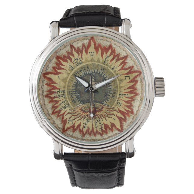 Montre Rose cosmique flamboyant (devant)