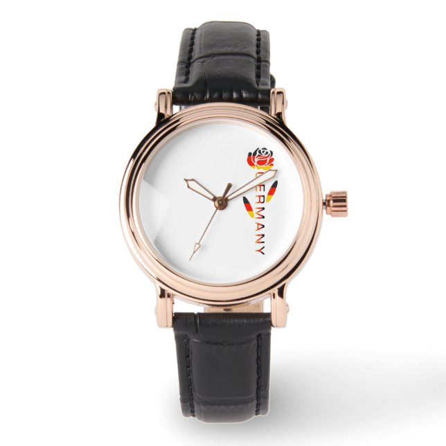 Montre Rose du drapeau allemand (Recto)
