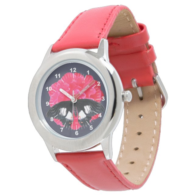 Montre Rose et Swallowtail (Incliné)