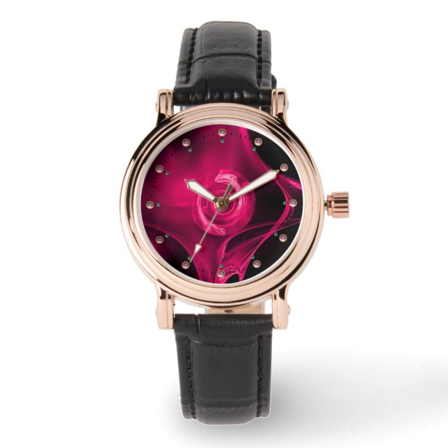 Montre Rose FRACTAL DE FUCHSIA ROSE (Recto)