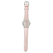Montre Rose Gold - Parties scintillant rose pâle Nom du m (Plat)