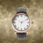 Montre Rose Gold Vintage Watch pour hommes bracelet en cu<br><div class="desc">Montre Vintage Rose or pour homme avec bracelet en cuir noir un cadeau pour lui! Un grand cadeau que quelqu'un de spécial!</div>