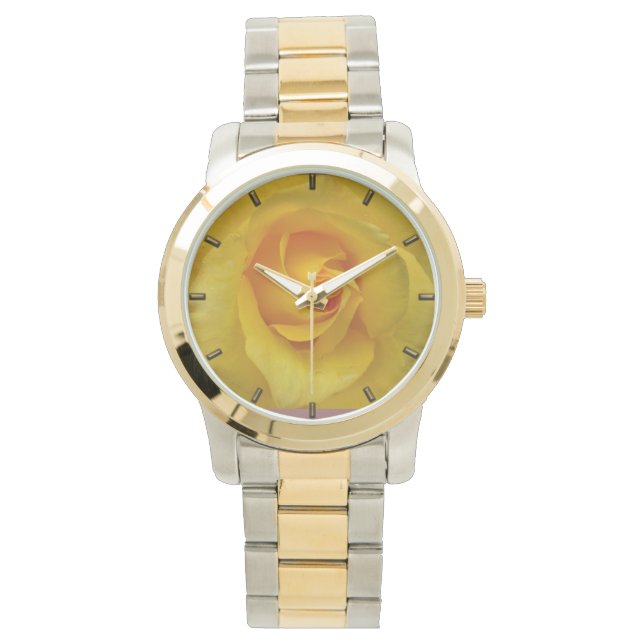 Montre Rose Jaune Montres Rose Romantique (devant)