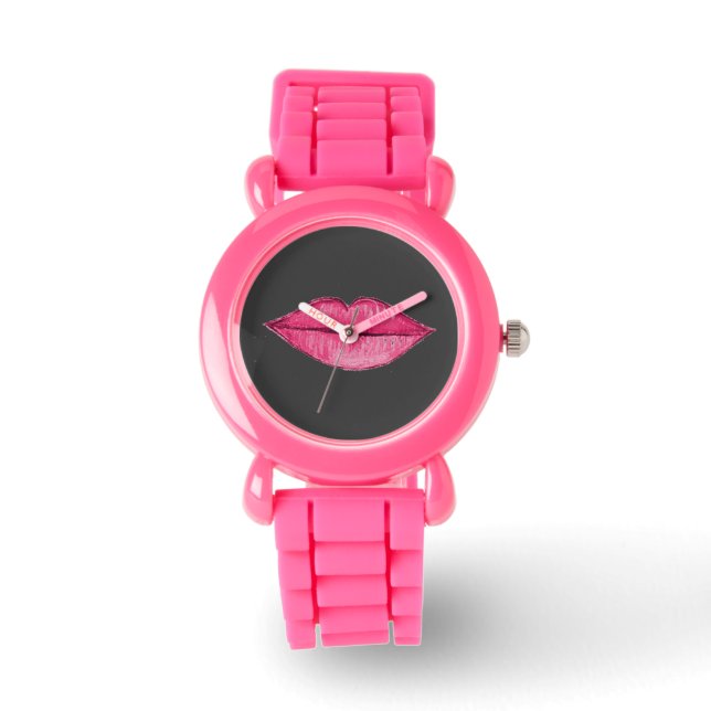 Montre Rose magenta - Design 1 (Recto)