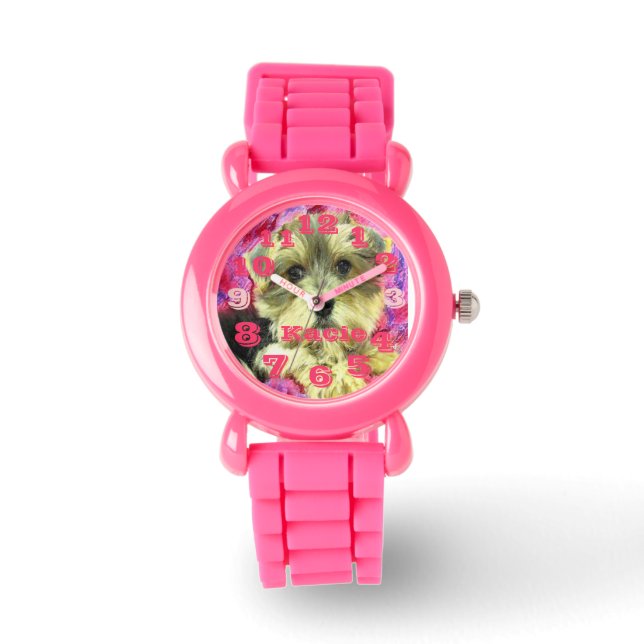 montre rose morkie (Recto)
