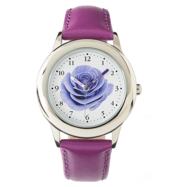 Montre Rose pourpre (devant)