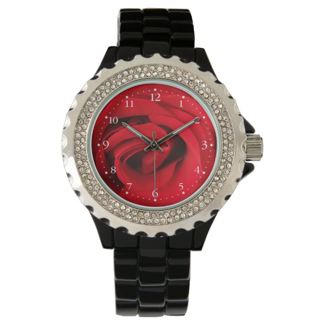 Montre Rose rouge (devant)