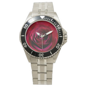 Montre Rose Rouge Romantique Rose Montres poignées