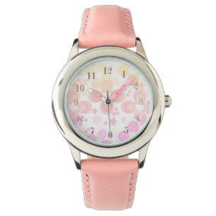 Montre Rose, turquoise, floral