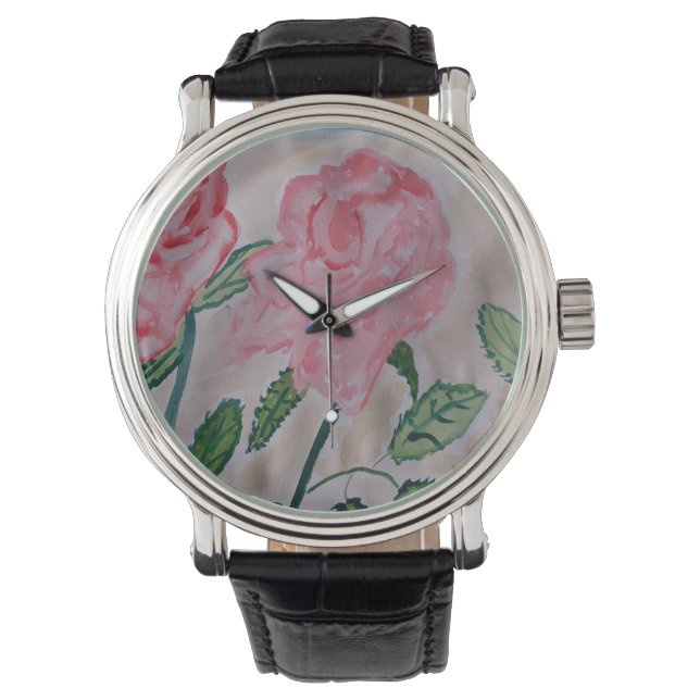 Montre Roses d'été Abstraits (devant)