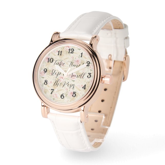 Montre Roses Fleurs Roses (Angle)