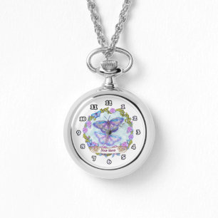 Montre Roses papillons