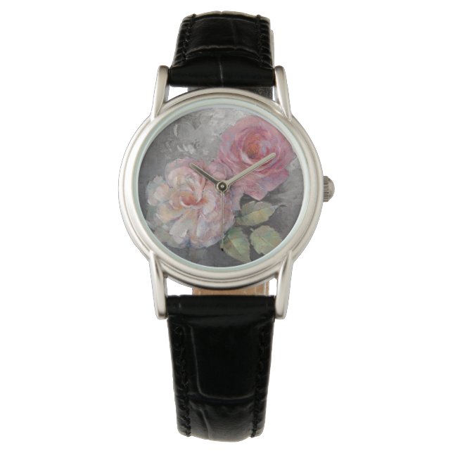 Montre Roses sur Grey (devant)