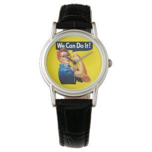 Montre Rosie le Riveter (Oeuvre D'Art Icône) (Nous Pouvon