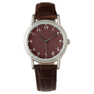 Montre Rouge arabe Tatreez moderne
