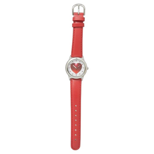 MONTRE ROUGE RUBY GEM PIERRE COEUR (Plat)