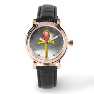 Montre ROUGE TALISMAN, Pierre de rubis, Blanc gris