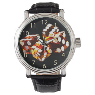 Montre roulette de dés chanceux