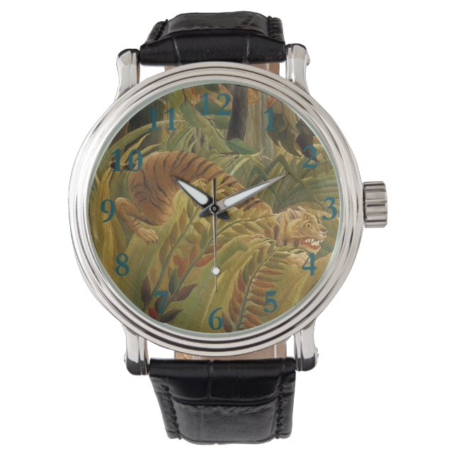 Montre Rousseau Jungle Tropical Tiger Art (devant)