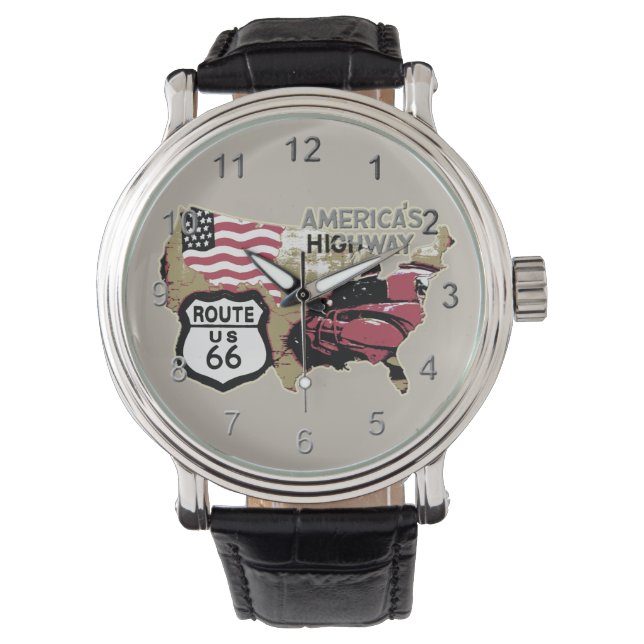 Montre Route vintage 66 (devant)
