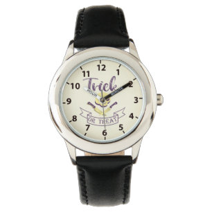 Montre Ruban de Halloween crâne os croisés T