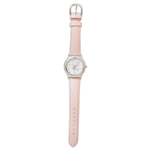 Montre Rubans roses (Plat)