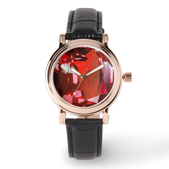 Montre Ruby Gemstone Red (Recto)