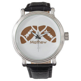 Montre Rugby base-ball sport ajouter nom garçons enfants 