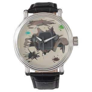 Montre Rustique Vintage Car Grunge Art,