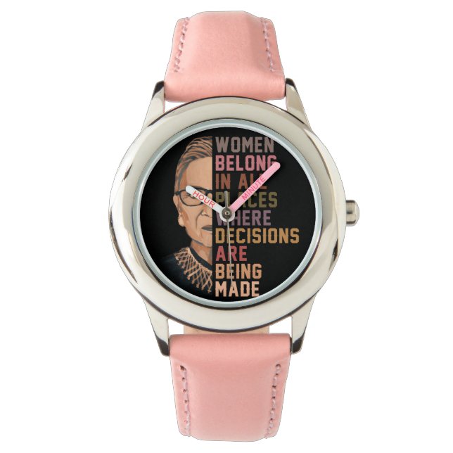 Montre Ruth Bader Ginsburg RBG (devant)