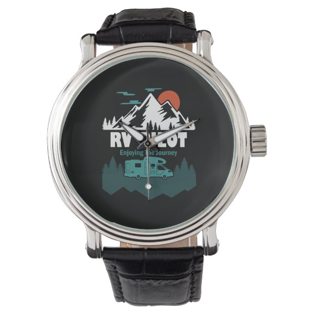 Montre RV Pilot Camping Motorhome Travel Vacation Gift (devant)